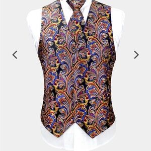 Men's Paisley Vest 4-piece Set